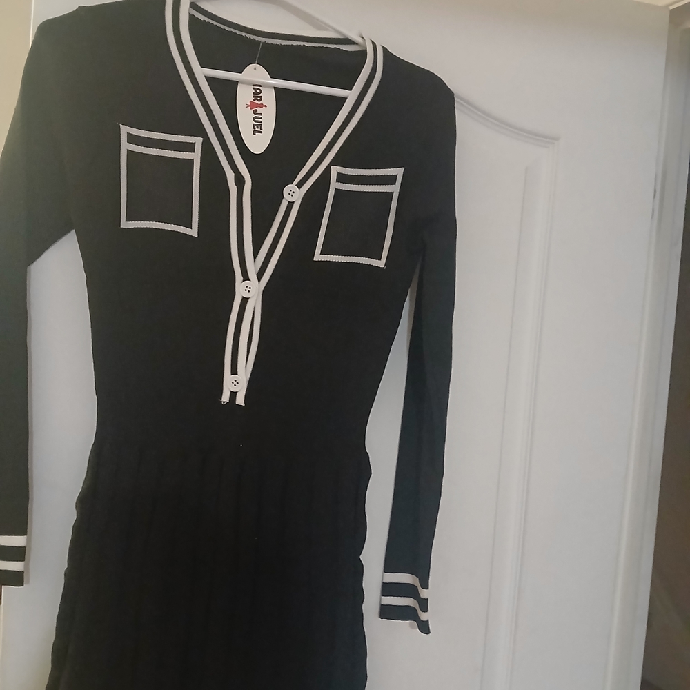 Black and White Mini Dress